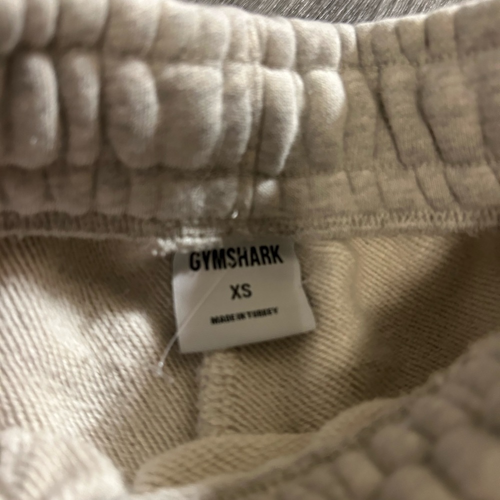 Gymshark Phys. ED Beige Sweatpants with orange Print - Picture 3 of 3
